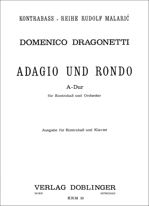 Adagio und Rondo A-Dur für Kontrabass