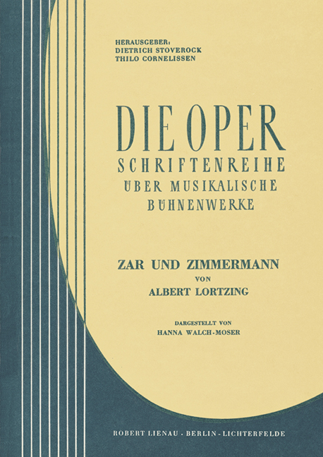 Zar und Zimmermann von Albert Lortzing