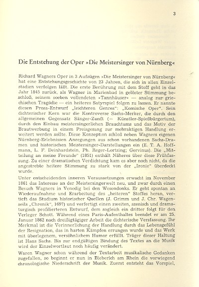 Die Meistersinger von Nürnberg von Richard Wagner