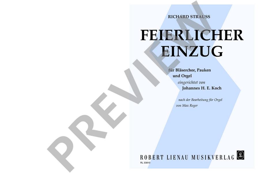 Feierlicher Einzug