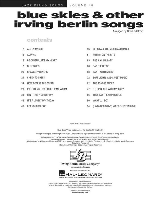 Blues Skies & other Irving Berlin Songs: