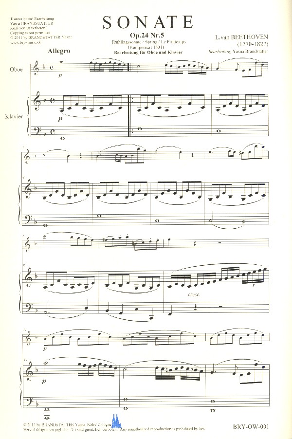 Sonate F-Dur Nr.5 op.24