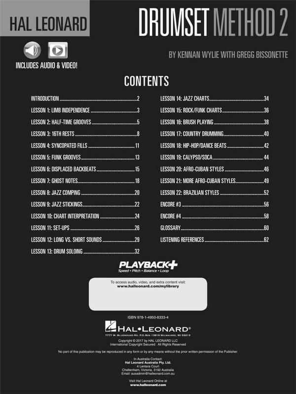 HL00209865 Drumset Method vol.2 (+Online Audio):