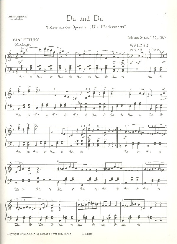 Der Strauss spielt auf Band 2