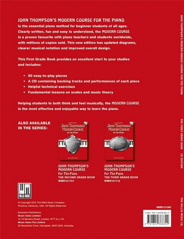 Modern Course for the Piano - Grade 1 (+Online Audio)