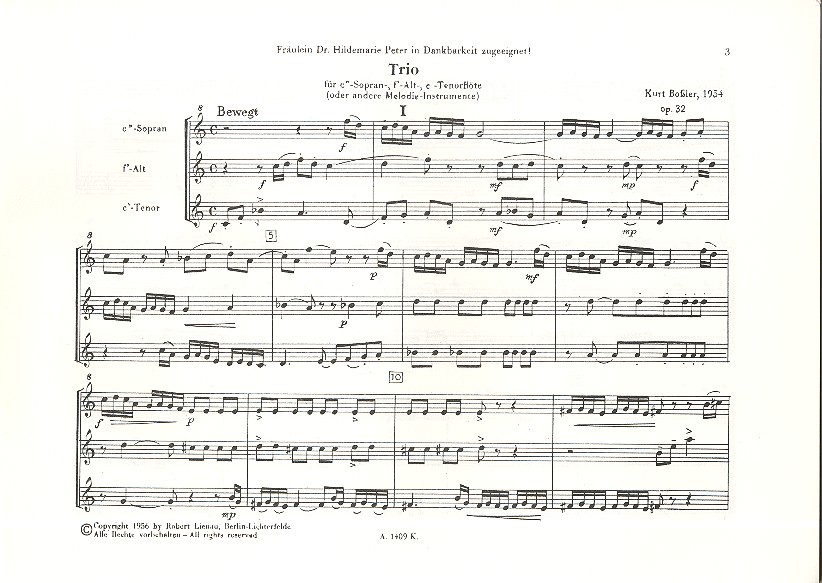 Trio op.32 (1954)