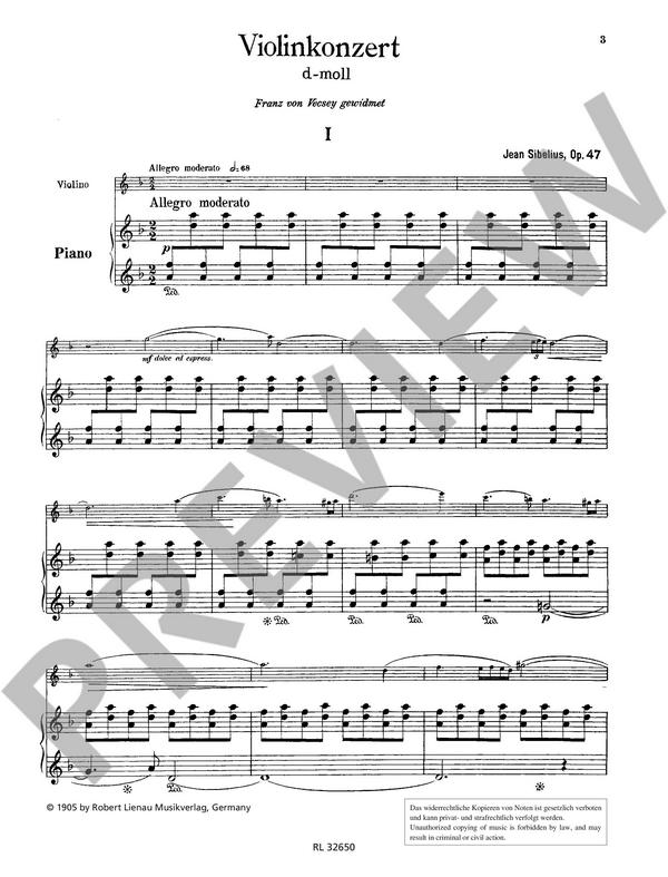 Konzert d-Moll op.47