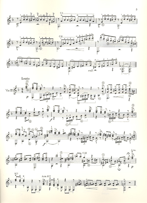 Variations sur folia d'espagna et fugue