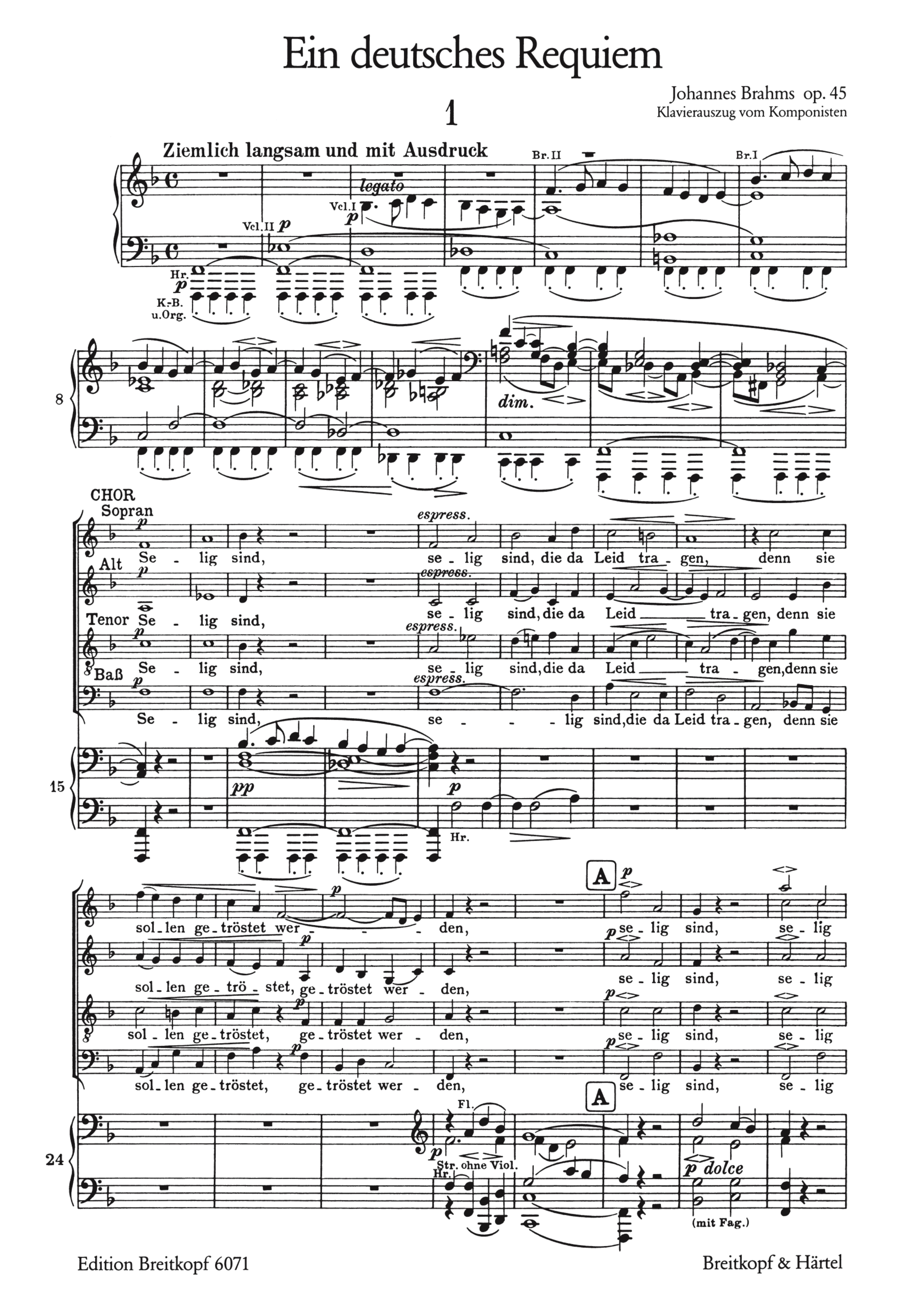 Ein deutsches Requiem op.45 für