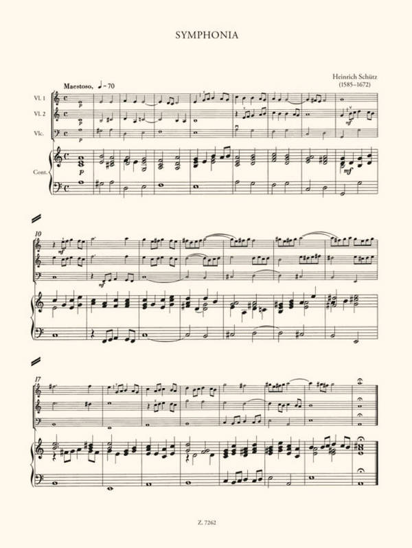 Werke des Frühbarock Trios und Quartette