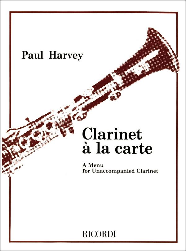 Clarinet a la Carte a menuet for