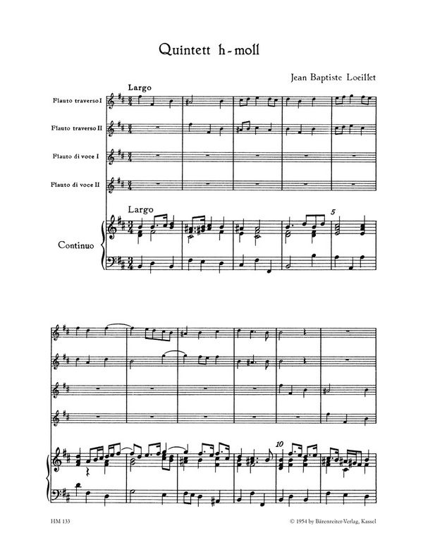 Quintett h-Moll