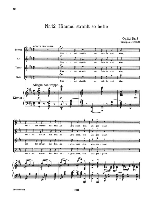 Zigeunerlieder op.103 und op.112