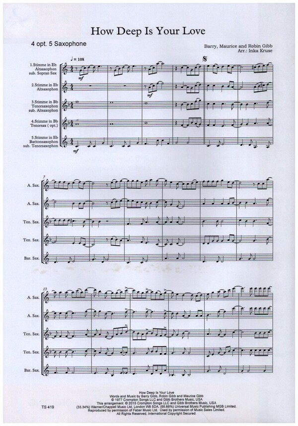 How deep is your Love