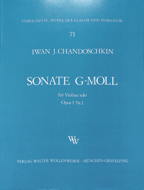 Sonate g-Moll op.3,1