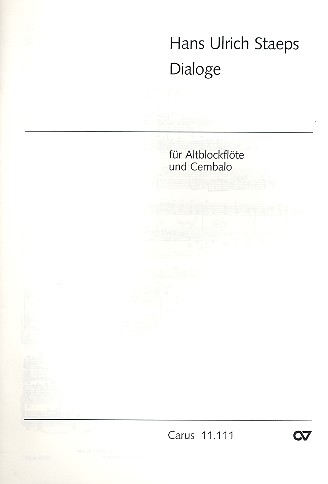 Dialoge für Altblockflöte und