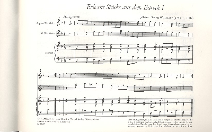 Erlesene Spielstücke aus dem Barock Band 1