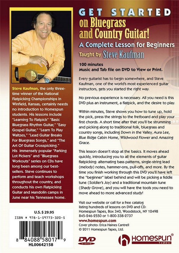 Get started on Bluegrass and Country Guitar