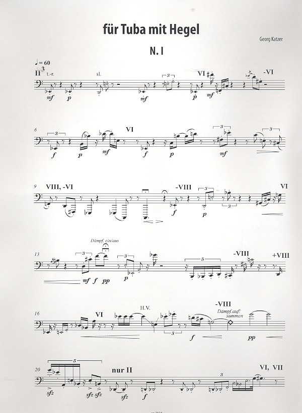 Für Tuba mit Hegel (+CD)