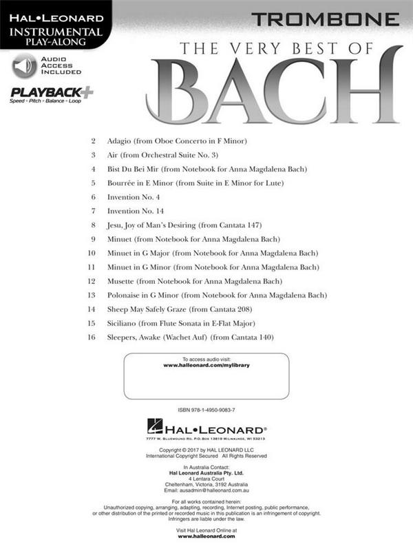 The very Best of Bach (+Online Audio Access)