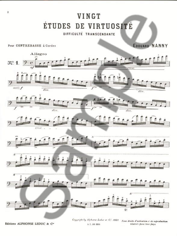 20 etudes de virtuosite pour