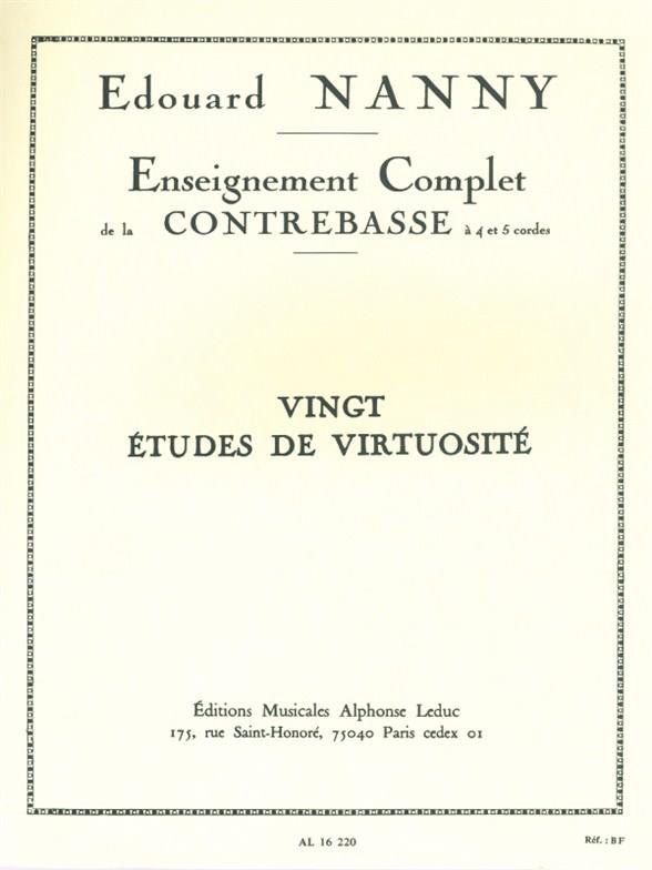 20 etudes de virtuosite pour