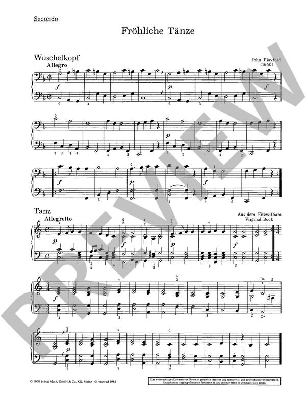 Fröhliche Tänze nach alten Weisen