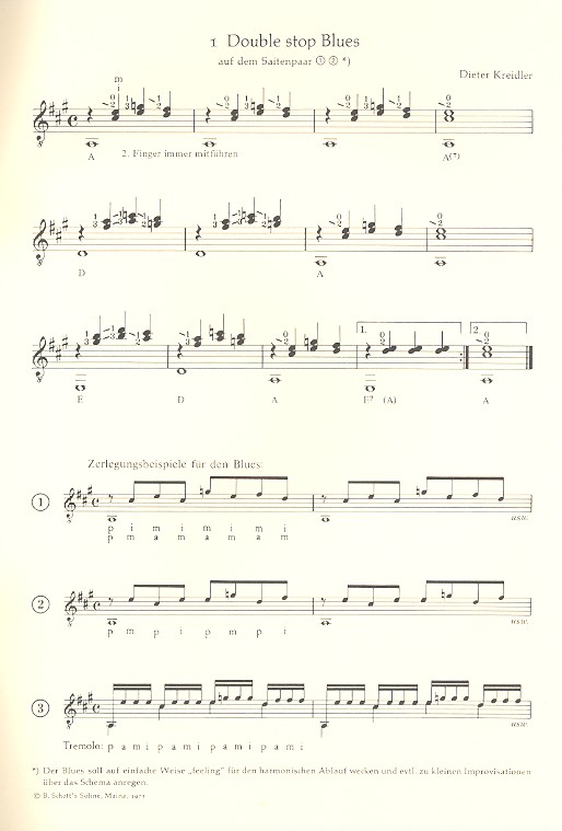 Easy Rider: leichte Bluessätze