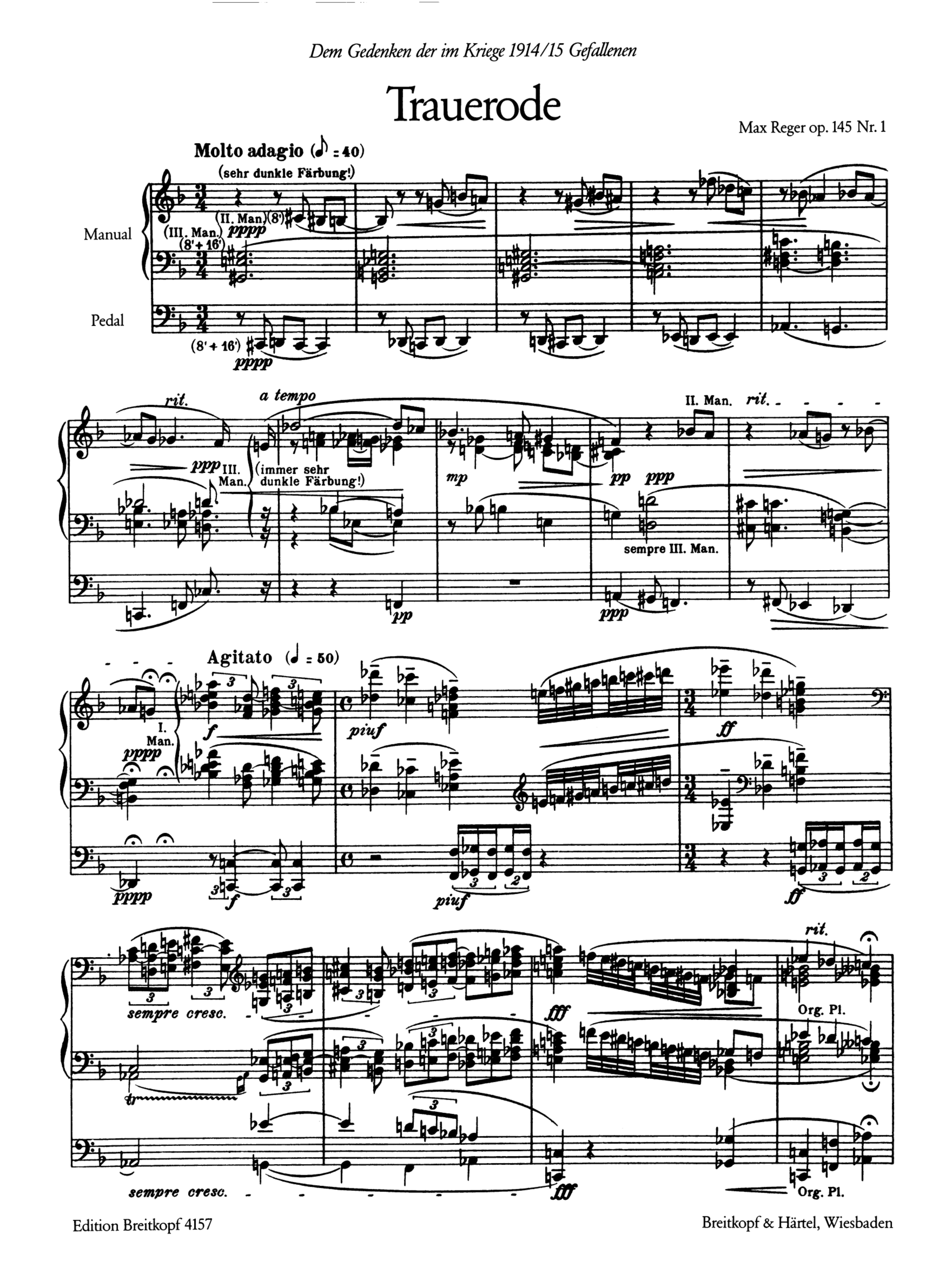 Trauerode op.145,1