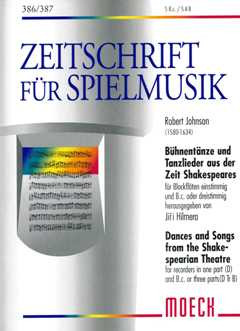 Bühnentänze und Tanzlieder aus der Zeit Shakespeares