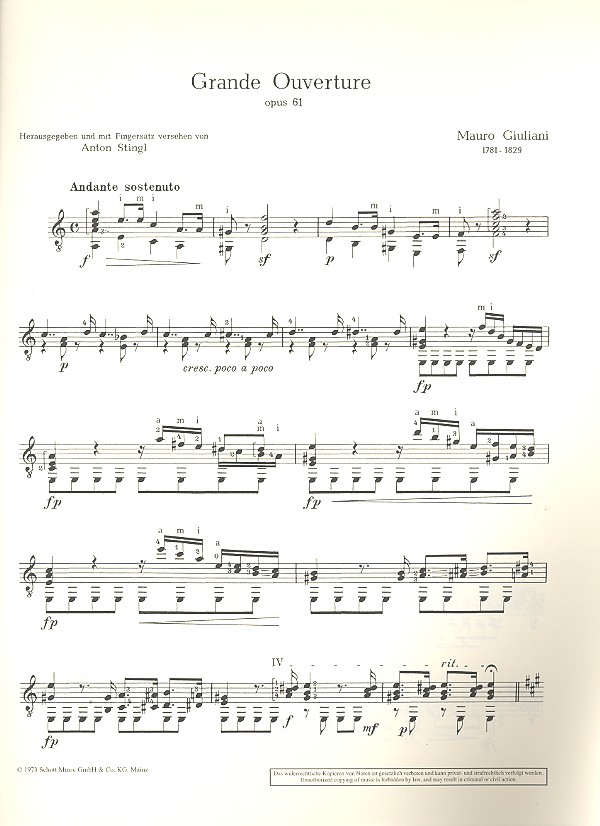 Grande Ouverture op.61