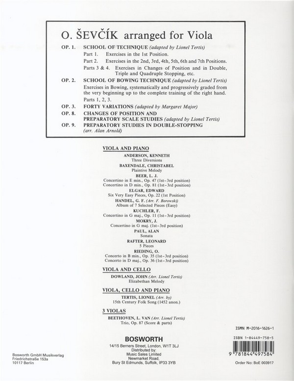 Schule der Bogentechnik op.2,1