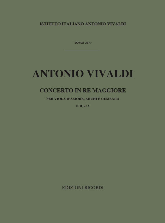 Concerto re maggiore F.II:5 per