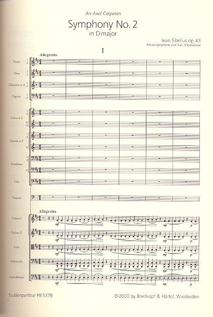 Sinfonie D-Dur Nr.2 op.43