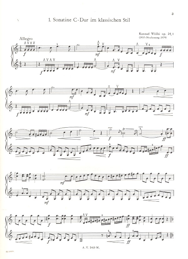 Mandoline zu zweit - 3 Sonatinen im klassischen Stil