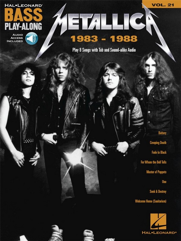 Metallica 1983-1988 (+Online Audio Access): bass playalong vol.21