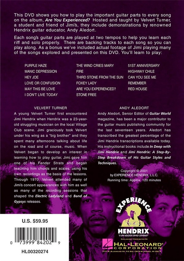 The Jimi Hendrix Experience DVD