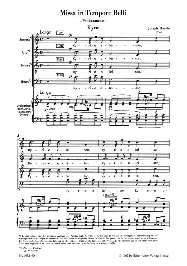 Missa in Tempore Belli Hob.XXII:9