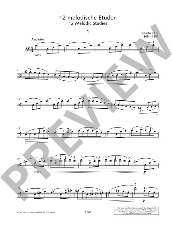 12 melodische Etüden op.113