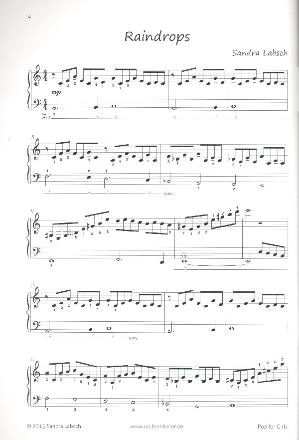 Pop for Girls für Klavier
