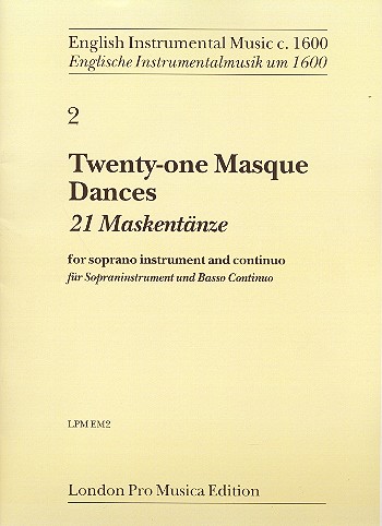 21 Masques Dances of the early 17th Century