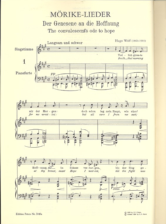Mörike-Lieder Band 1