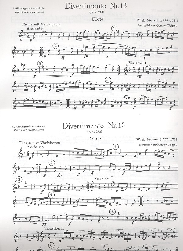 Divertimento F-Dur Nr.13 KV253