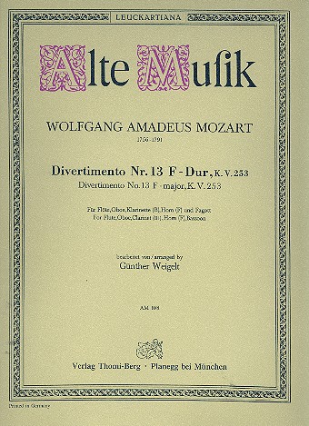 Divertimento F-Dur Nr.13 KV253