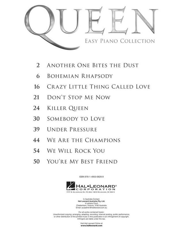 Queen - Easy Piano Collection: