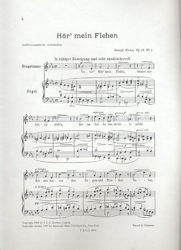 3 geistliche Lieder op.13