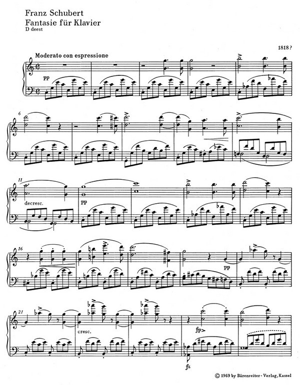 Fantasie C-Dur ohne D-Nummer