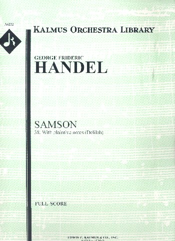 With plaintive Notes from Samson