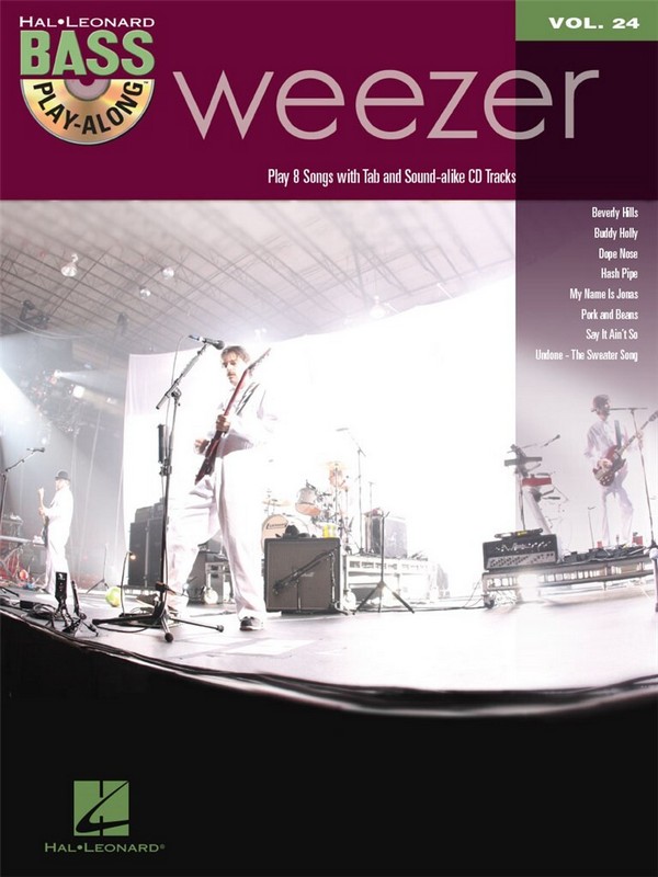 Weezer (+CD): bass playalong vol.24