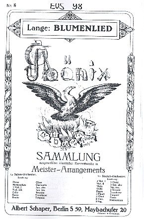 Blumenlied op.39: für